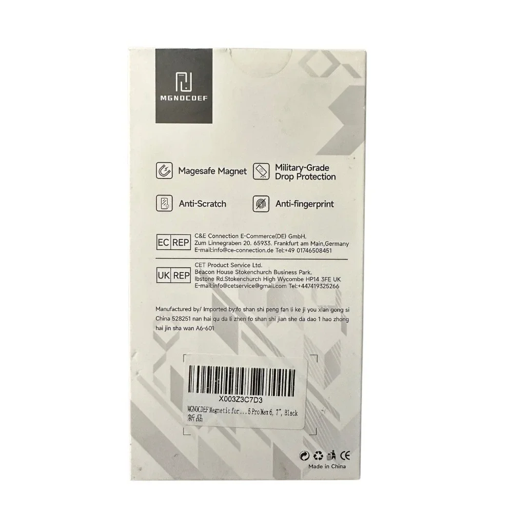 QsmQam Smartphone Protective‎ Case - Military Grade, Shatterproof, Transparent